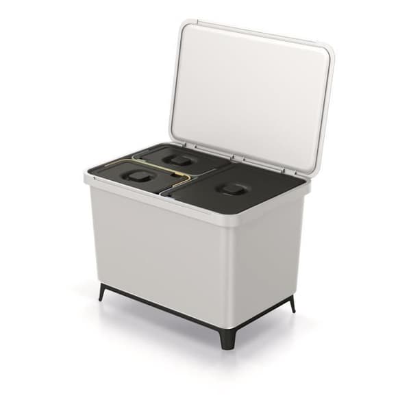 Keden SYSTEMA sorteringskärl - askvit 23l + 2x10l