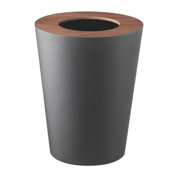 CALICOSY - Rund soptunna L23 cm - RIN - Svart-Svart