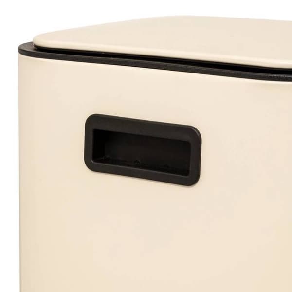5five - soptunna "delta" i beige metall 30l