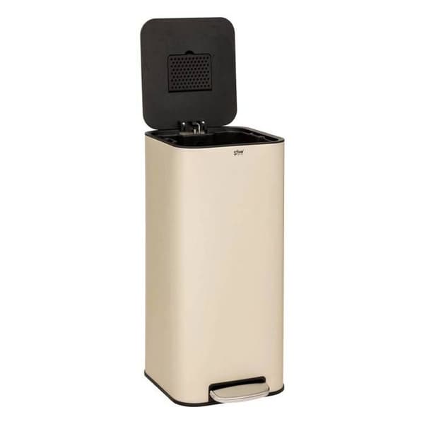 5five - soptunna "delta" i beige metall 30l