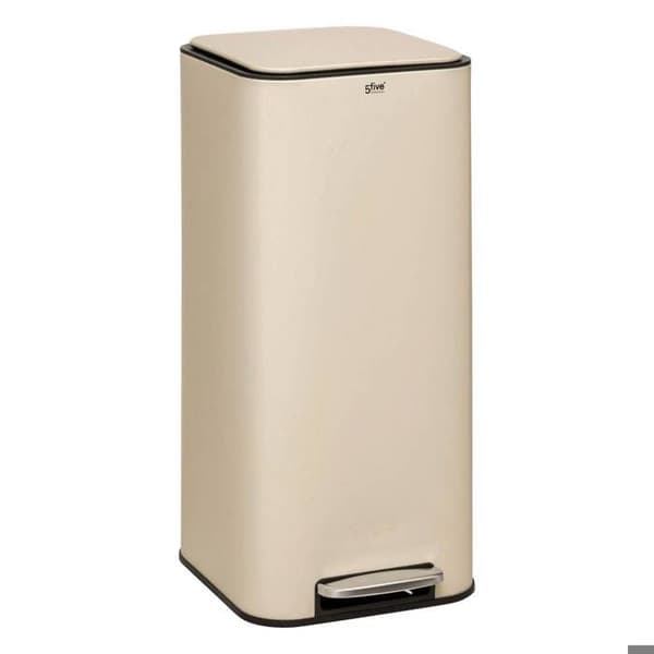 5five - soptunna "delta" i beige metall 30l