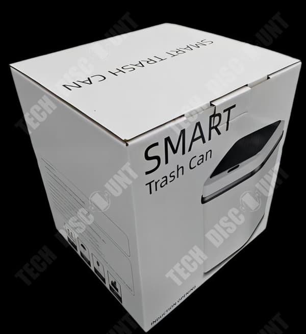 TD® Hushålls intelligent induktionssoptunna 15L vardagsrum badrum kök induktion med lock elektrisk klassificering
