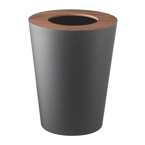 CALICOSY - Rund soptunna L23 cm - RIN - Svart-Svart