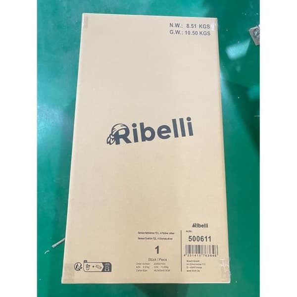 Ribelli Poubelle med automatisk sensor i rostfritt stål 72 liter 4 fack