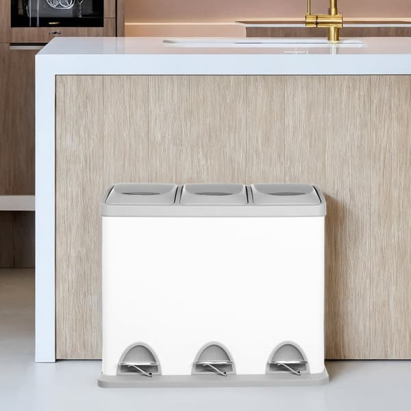 Kitchen Prullen Bin - 3 Rum i 8L - Lille indhold - Moderne design