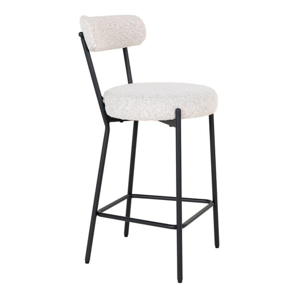Baarituoli, Badalona Counter, 46x39x90 cm, Valkoinen