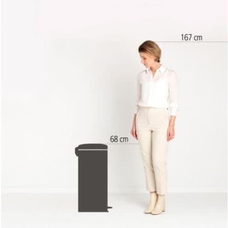 Pedalavfallskorg Newicon 30 l vit Kod G - Brabantia