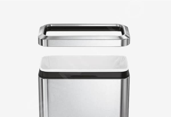 Simplehuman Soptunnor Öppen soptunna för källsortering 20 l, borstad rostfritt stål CW1470