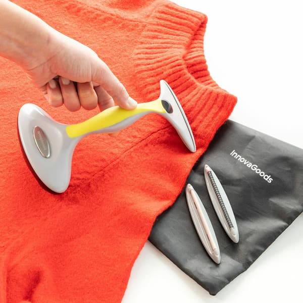 KÄYTETTY 4-in-1 Nukanpoistoharja Tarvikkeilla InnovaGoods Harmaa (Kunnostetut Tuotteet A)