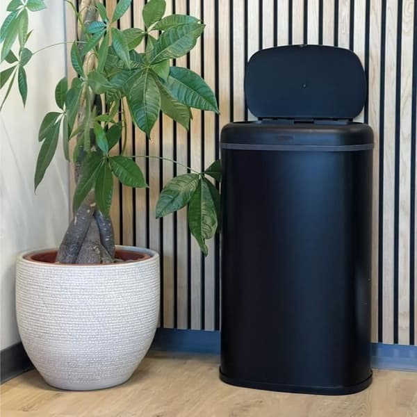 Automatisk köksavfall - LOGAN - KITCHEN MOVE - 58 L - Mörk matt rostfritt stål med ring