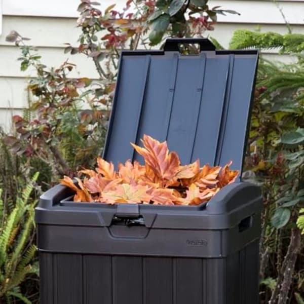 Baltimore plastsoptunna 125L, 87,4 x 41 x 41 cm, svart (236997)