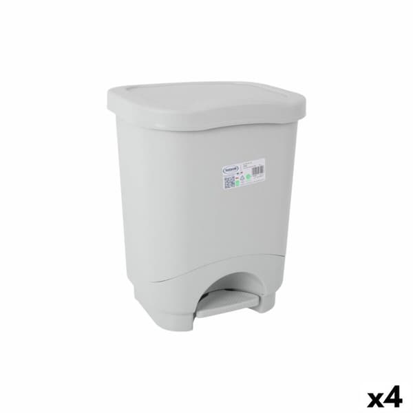 Roskasanko polkimella Tontarelli Idea Harmaa 18 L (4 osaa)