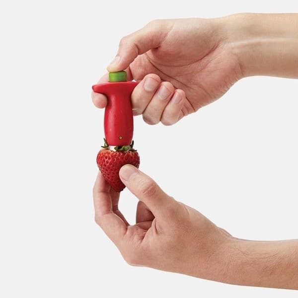 Chef'n Stemgem Jordgubbsbehållare, rostfritt stål, 12,7 x 5,1 x 2,5 cm