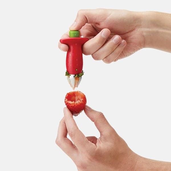 Chef'n Stemgem Jordgubbsbehållare, rostfritt stål, 12,7 x 5,1 x 2,5 cm