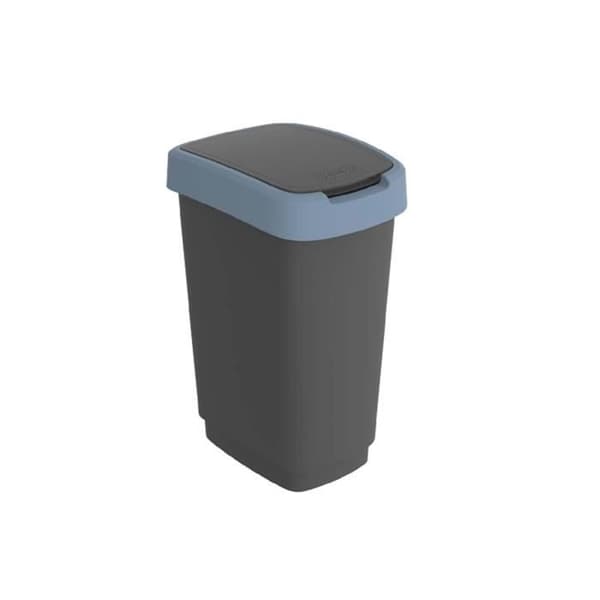 Sopcontainer för Rotho Twist 25L sväng svart/mörkblå
