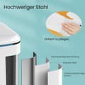 Miniatyrbild 4 av 6: Sopkorg, SONGMICS LTB40WT, 44,4x40,8x60,2 cm, Vit