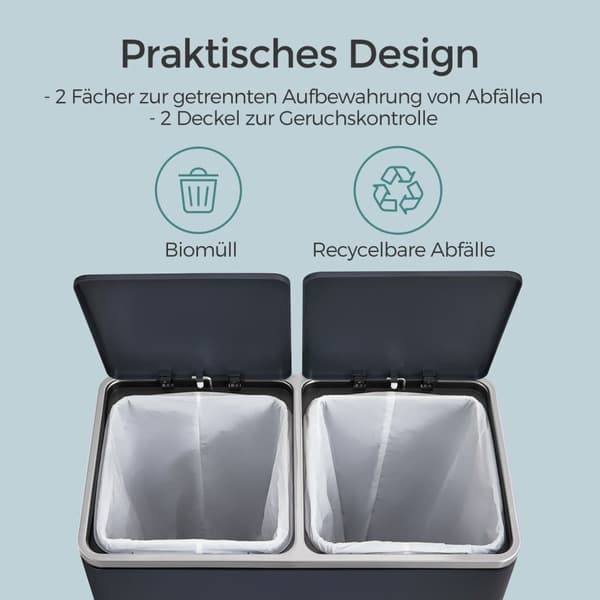 Sopkorg, SONGMICS LTB60NL, 58,6x32x65 cm, Silver