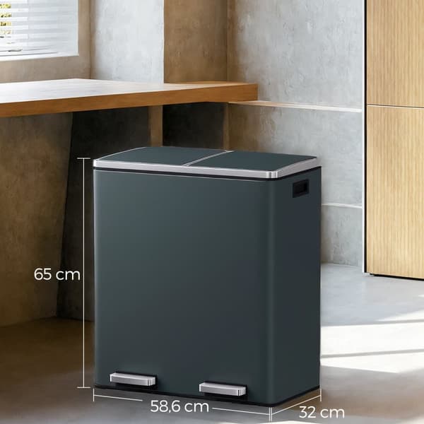Sopkorg, SONGMICS LTB60NL, 58,6x32x65 cm, Silver