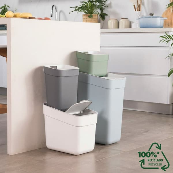 Soptunna Curver Grå Plast 20 L (6 antal)