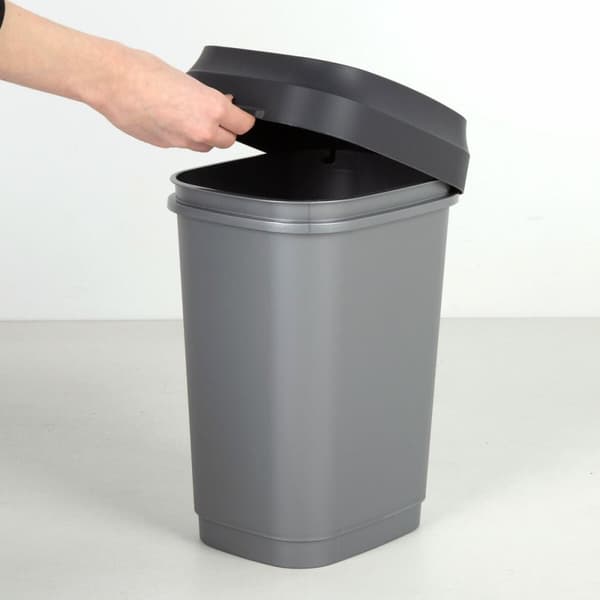 Søppelbøtte Curver Mørke Grå Plast 35 L (6 enheter)