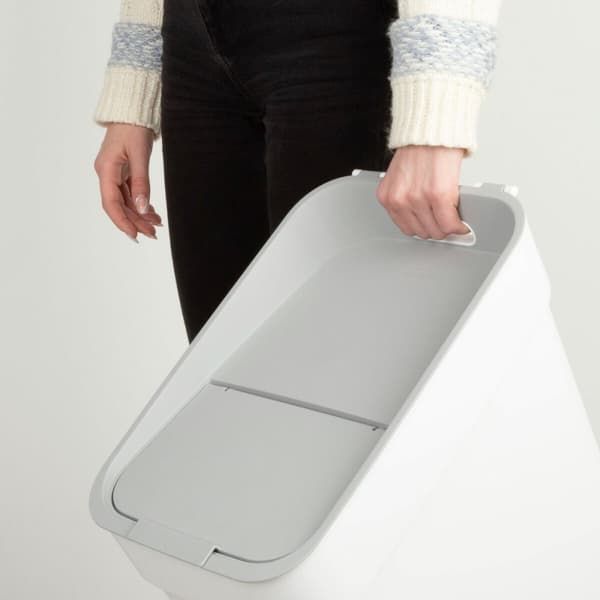 Søppelbøtte Curver Hvit Plast 30 L (6 enheter)