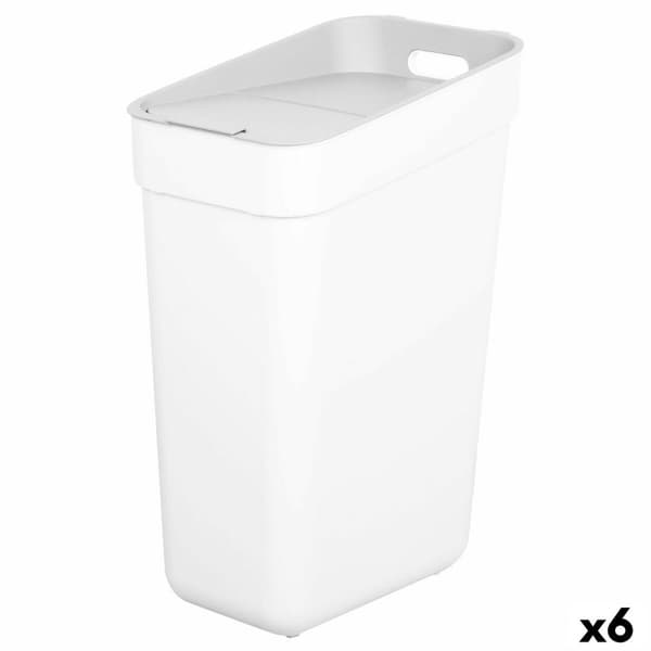 Søppelbøtte Curver Hvit Plast 30 L (6 enheter)