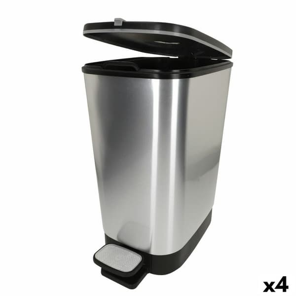 Søppelbøtte Curver Grå Plast 25 L (4 enheter)