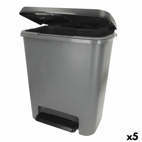 Jäteastia Curver Tumman harmaa Muovinen 25 L (5 osaa)
