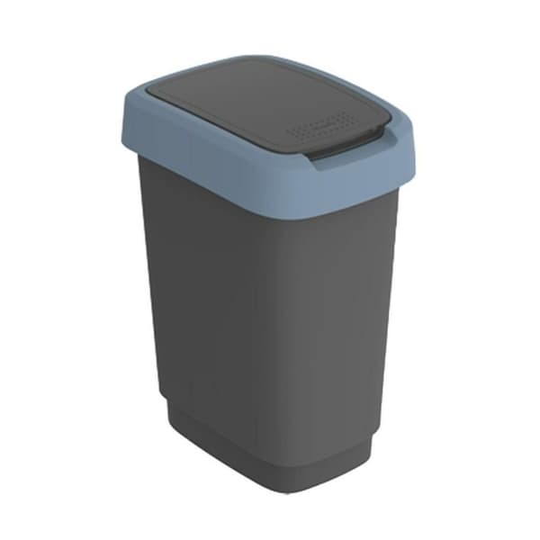 Soptunna Rotho Twist Blue Blå Plast 10 L