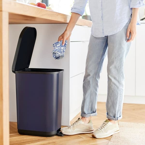 Jäteastia Rotho Ribo Blue Sininen Muovinen 35 L