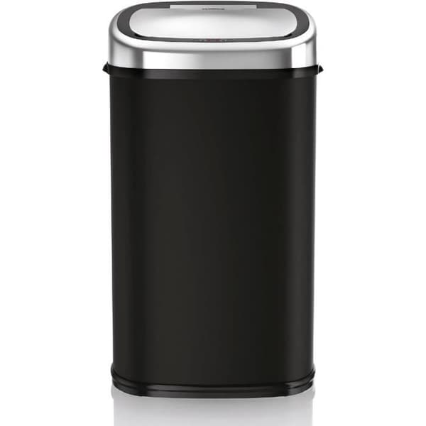 Automatisk Soptunna i Rostfritt Stål med Mjuk Automatisk Stängning - Tower T80900 - 58 L - Svart