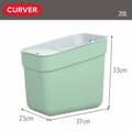 Miniatyrbillede 5 af 7: Skraldespand Curver Grøn Plastik 20 L (6 enheder)