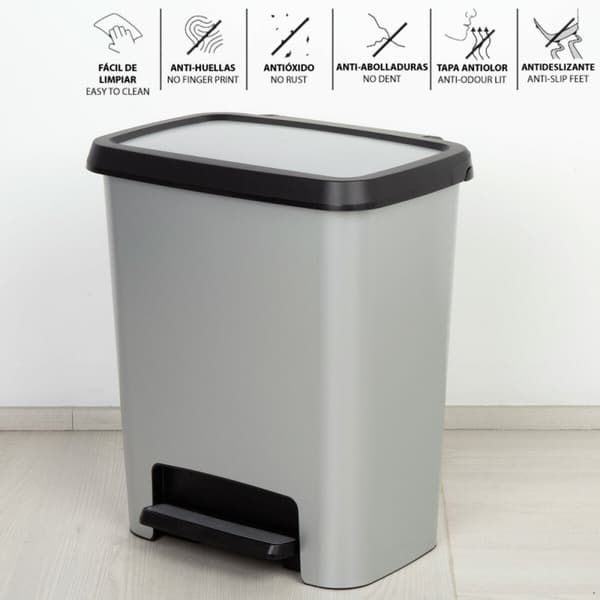 Soptunna Curver Grå Plast 25 L (5 antal)
