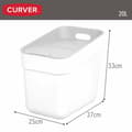 Miniatyrbild 5 av 7: Soptunna Curver Vit Plast 20 L (6 antal)