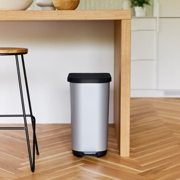 Soptunna Rotho Ribo Silver Silver Plast 35 L