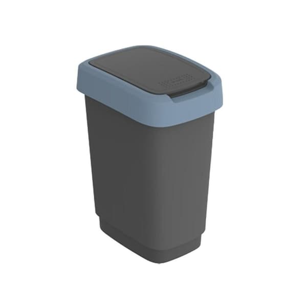 Soptunna Rotho Twist Blue Blå Plast 25 L