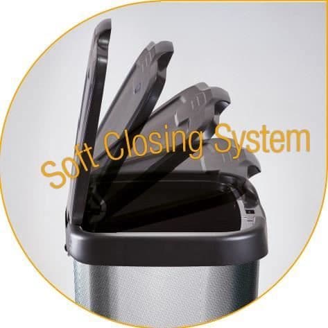 MHOME JIVE Pedal Bin - 40L - Metalleffekt - Röd