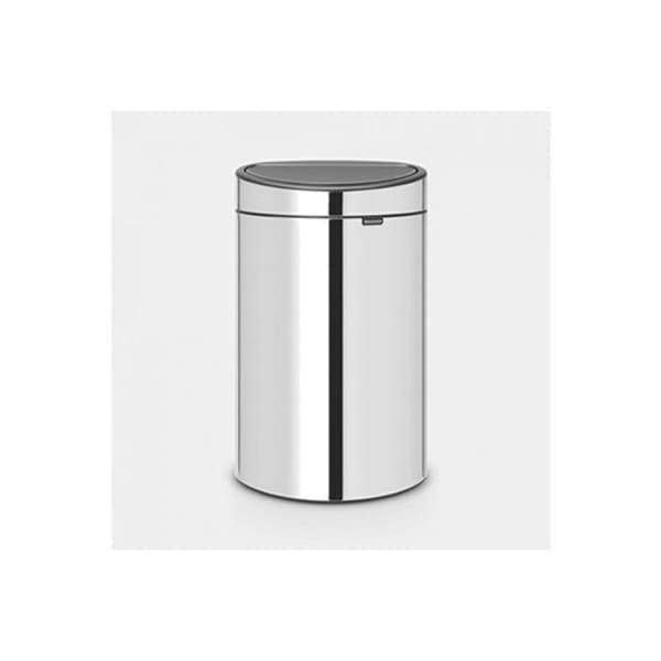 Brabantia TOUCH BIN NY soptunna, 40L, INvändig PLASTHOPPA - BRILJANT STÅL 112881
