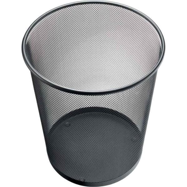 Metall Trådnät Avfallspapperskorg 15 liter h 265 mm Svart