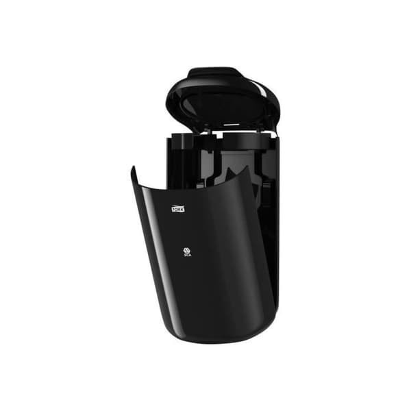 Tork Elevation Mini Bin Papperskorgen gångjärnslock 5 l svart plast