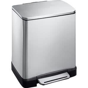 Pedalbin E-Cube Bin 20L Matt Rostfritt Stål, EKO Grå