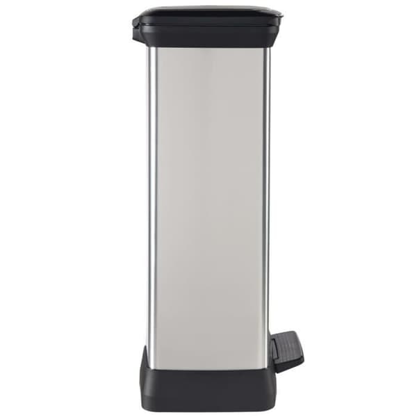 Curver Deco pedalbehållare 50 L Silver 240643