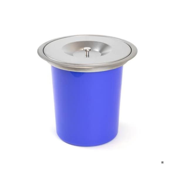 Emuca Recycle inbyggd kärl för köksbänk, 5 liter, Rostfritt stål.