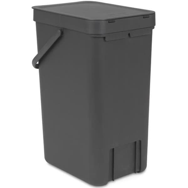 BRABANTIA Papperskorg Sort &amp; Go 16 L grå