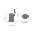 Miniatyrbild 5 av 6: Newicon 3 l vitpennare vit Kod A - Brabantia