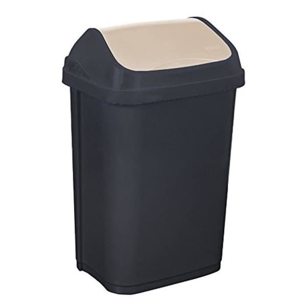 2053707 Swing-bin Bin Plast Grafit-Cream 50 L 7012