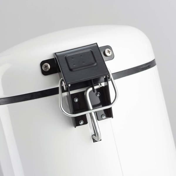 Papperskorgen - korg - påshållare Wesco - 134 731-77 - Big Baseboy Papperskorgen med stötdämpare Rostfritt stål Grafit 30 l