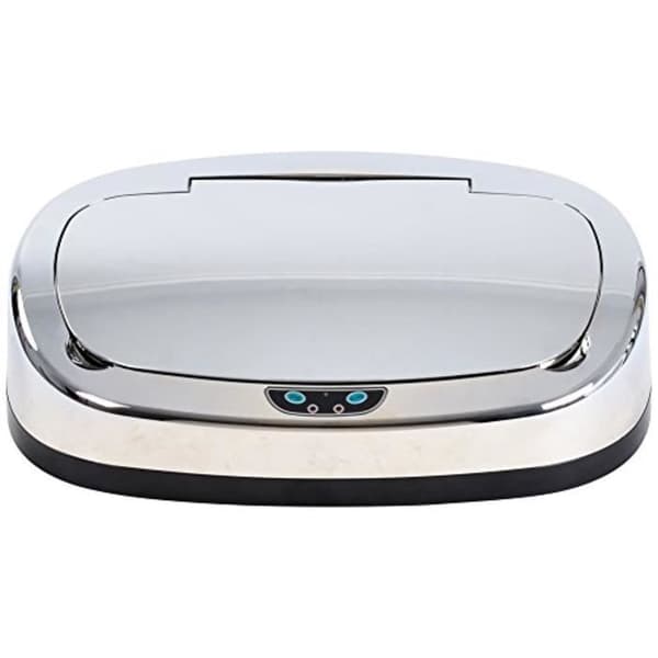 113 Lock för automatisk fyrkantig papperskorg med sensorisk sensor Abs Krom 39 X 27 X 10 Cm 6314