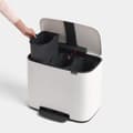 Miniatyrbild 3 av 4: BRABANTIA Pedal Bin Bo 3 hinkar Vit