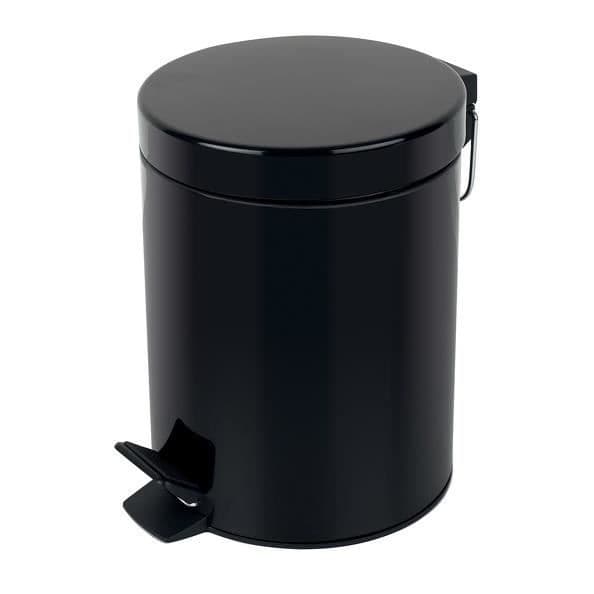 Spirella Pedal Bin Metall SYDNEY 3L Svart